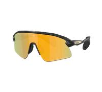 Oakley Unisex Sunglass Stunt Devil Gridiron Collection - Frame color: Matte Black Splatter, Lens color: Prizm 24k