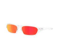 Oakley Unisex Sunglass Terraforma - Frame color: Matte Clear, Lens color: Prizm Ruby