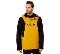 Oakley Men's Thermonuclear Protection TBT Insulated Anorak Jacket Tech, Amber Yellow/Blackout, XXL