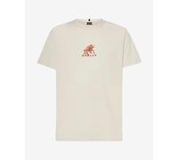 Oakley Waterscape Frog short sleeve T-shirt cream white red - XL