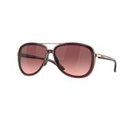 Oakley Woman Oakley OO4129 SPLIT TIME 412902 Sunglasses Metal Violet Grey Round Normal Shaded