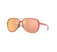 Oakley Woman OO4129 SPLIT TIME 412930 Sunglasses Metal Pink Gold Round Normal
