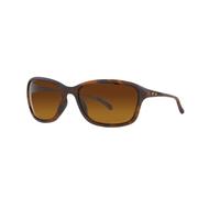 Oakley Woman Sunglasses Matte Brown Tortoise Frame, Brown Gradient Polarized Lenses, 59MM