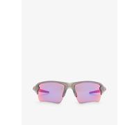 Oakley Womens Grey 0oo9188 Rectangular-frame Branded-side Acetate Sunglasses 133mm