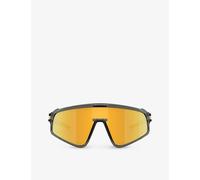 Oakley Womens Grey Oo9404 Latch Shield-frame Acetate Sunglasses