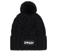 Oakley Harper Pom Beanie - Beanie - Women's Black / White Logo One Size