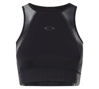 Oakley Women's Pursuit Cropped Top Sports Bra, Black, M