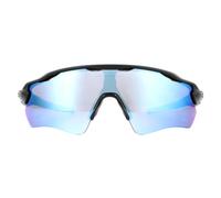 Oakley Wrap Mens Matte Black Prizm Deep Water Polarized Sunglasses - One Size