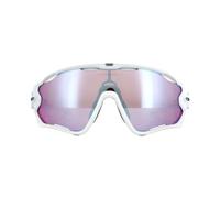 Oakley Wrap Mens Polished White Prizm Snow Sapphire Iridium Sunglasses - One Size
