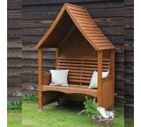 Oakleystone Northern Wooden Garden Arbour 'goodwood' In Beech Stain