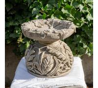 Oakleystone Northern Woodland Design Stone Cast Bird Bath Bird Feeder