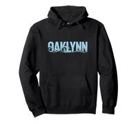 Oaklynn Sea Waves - Personalized Name Ocean Beach Art Pullover Hoodie
