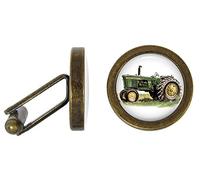 Oakmont Cufflinks Tractor Cufflinks Farm Tractor Cuff Links (Angled Edition)
