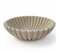 OAKOA Concrete Decorative Bowl - Modern Organic Home Decor - Coffee Table Fruit Bowl