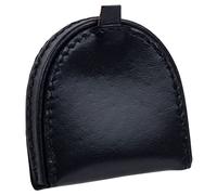 Oakridge Leather Mens Small Coin Tray Purse - Black