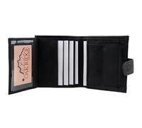 Oakridge Leather Mens Soft Compact Wallet Black