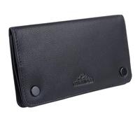 Oakridge Leather Tobacco Pouch with Stud Fastener - Black