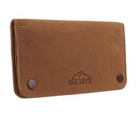 Oakridge Leather Tobacco Pouch with Stud Fastener - Tan
