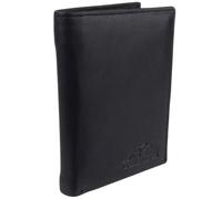 Oakridge RFID Leather Mens North-South Wallet - Black | Genuine Leather 11 card slots RFID blocking ID window North-South Design