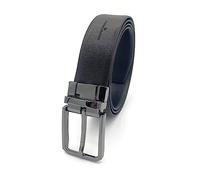 OAKS Belts Dautore; Men's belt reversibiile saffiano texture 100% genuine leather. Made in Italy