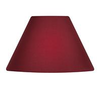 Oaks Lighting Cotton Coolie Shade, 10-inch, Fabric, Wine Red