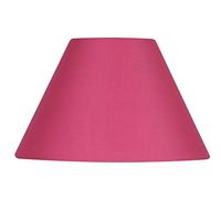 Oaks Lighting Cotton Coolie Shade, 14-inch, Hot Pink, Fabric