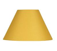 Oaks Lighting Cotton Coolie Shade, 14-inch, Mustard, Fabric