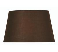 Oaks Lighting Cotton Drum Shade, 12-inch, Chocolate, S901/12 CO