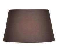 Oaks Lighting Cotton Drum Shade, 14-inch, Fabric, Mushroom Brown