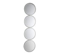 Oaks Lighting Mirror, Champagne Silver