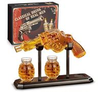 Oaksea Whiskey Decanter Sets for Men, Liquor Decanter Set with 2 Glasses, Handcrafted Birthday Gifts for Daddy Dad Brother, Whiskey Gift Sets for Men, Anniversary Cool Gifts for Him Husband