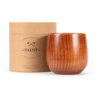 Oaksip The Original Wooden Bourbon Drinking Glass Bourbon Gifts for Men | Wooden Old Fashioned Glass | Great Whiskey Gifts for Husband, Dad, or Brother | Perfect Present For Men Who Have Everything