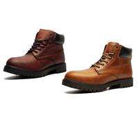 Oaktrak Baxter Men'sLeather Boots: Tan/UK 9
