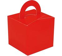OakTree 10 Balloon Weight/Cake/Favour Boxes Red
