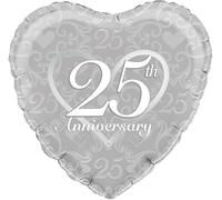Oaktree 18" Happy 25th Anniversary Filigree