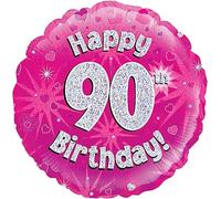 Oaktree 18" Happy 90th Birthday Pink Holographic