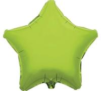 Oaktree 19" Star Unpackaged Foil Balloon - Suitable for Air or Helium, Birthday, Party Decoration (Lime Green)