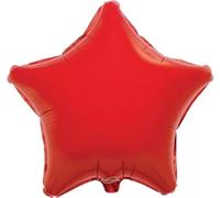 Oaktree 19" Star Unpackaged Foil Balloon - Suitable for Air or Helium, Birthday, Party Decoration (Red)