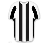 Oaktree 24" Shape Sports Shirt Black White Stripe Foil Balloon