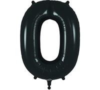 Oaktree 34" Black Foil Number 0 Balloon (606609)