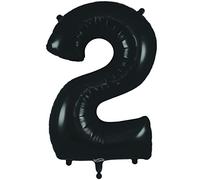 Oaktree 34" Black Foil Number 2 Balloon (606623)