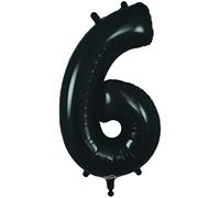 Oaktree 34" Black Foil Number 6 Balloon (606661)