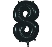 Oaktree 34" Black Foil Number 8 Balloon (606685)