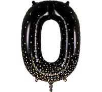 Oaktree 34" Number 0 Sparkling Fizz Black Gold Holographic