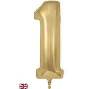 Oaktree 34" Number 1 Gold Silk Foil Balloon