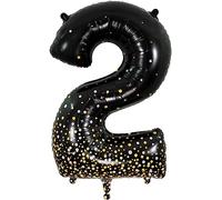 Oaktree 34" Number 2 Sparkling Fizz Black Gold Holographic