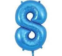 Oaktree 34" Number 8 Blue Balloon