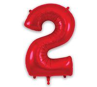 Oaktree 34" Red Foil Number 2 Balloon 606524
