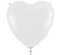 Oaktree 36" White Heart Balloon Packaged