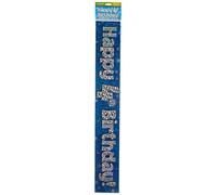 OakTree 9ft Banner Happy 4th Birthday Blue holographic